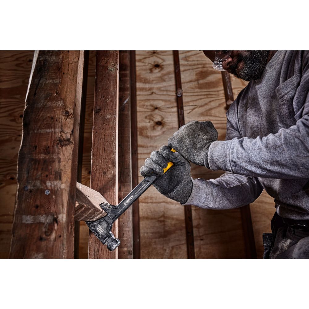 Демонтажный молоток с прямым заострённым гвоздодёром DEWALT TOUGHSERIES, 624 г (DWHT51008-0)