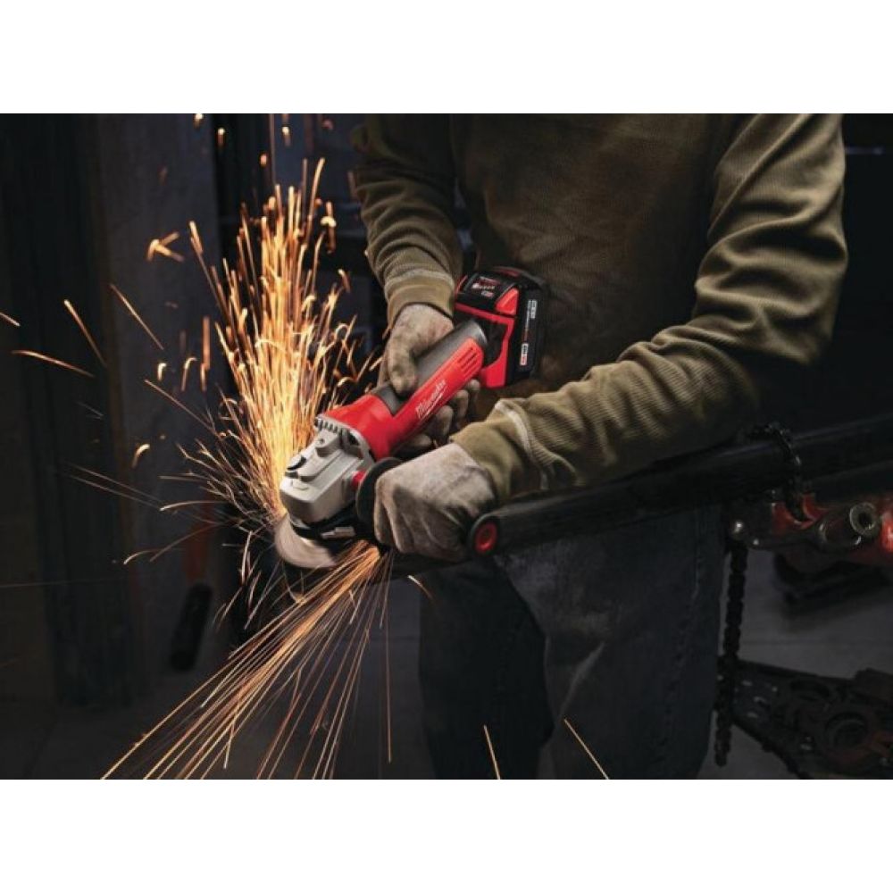 Аккумуляторная угловая шлифмашина Milwaukee HD18 AG-115-0 , 18 В, 115 мм, 9000 об/мин, без АКБ и ЗУ