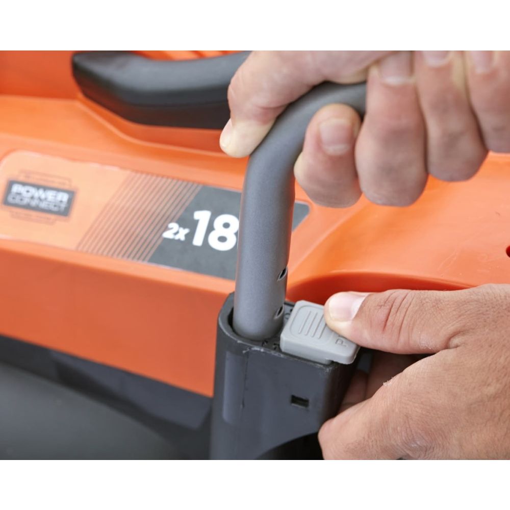 Аккумуляторная газонокосилка BLACK+DECKER, 36 В, 33 см, 35 л, с 2 АКБ 2.5 Ач и ЗУ, BCMW3318L2