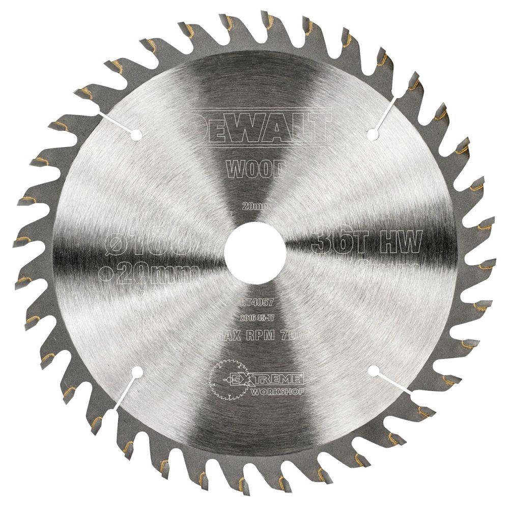 Пильный диск DEWALT EXTREME WORKSHOP DT4057, 160/20 мм.