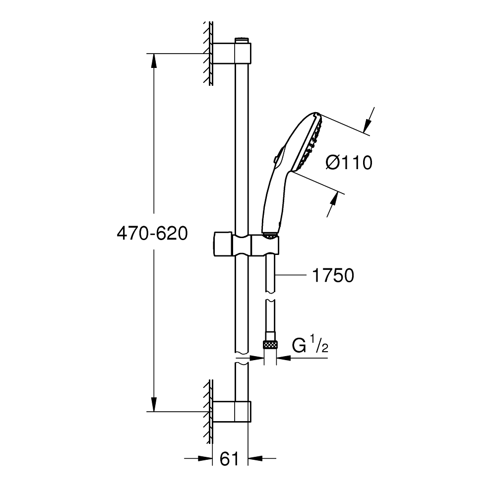 Готовый комплект для ванной комнаты GROHE Tempesta (NB0037)