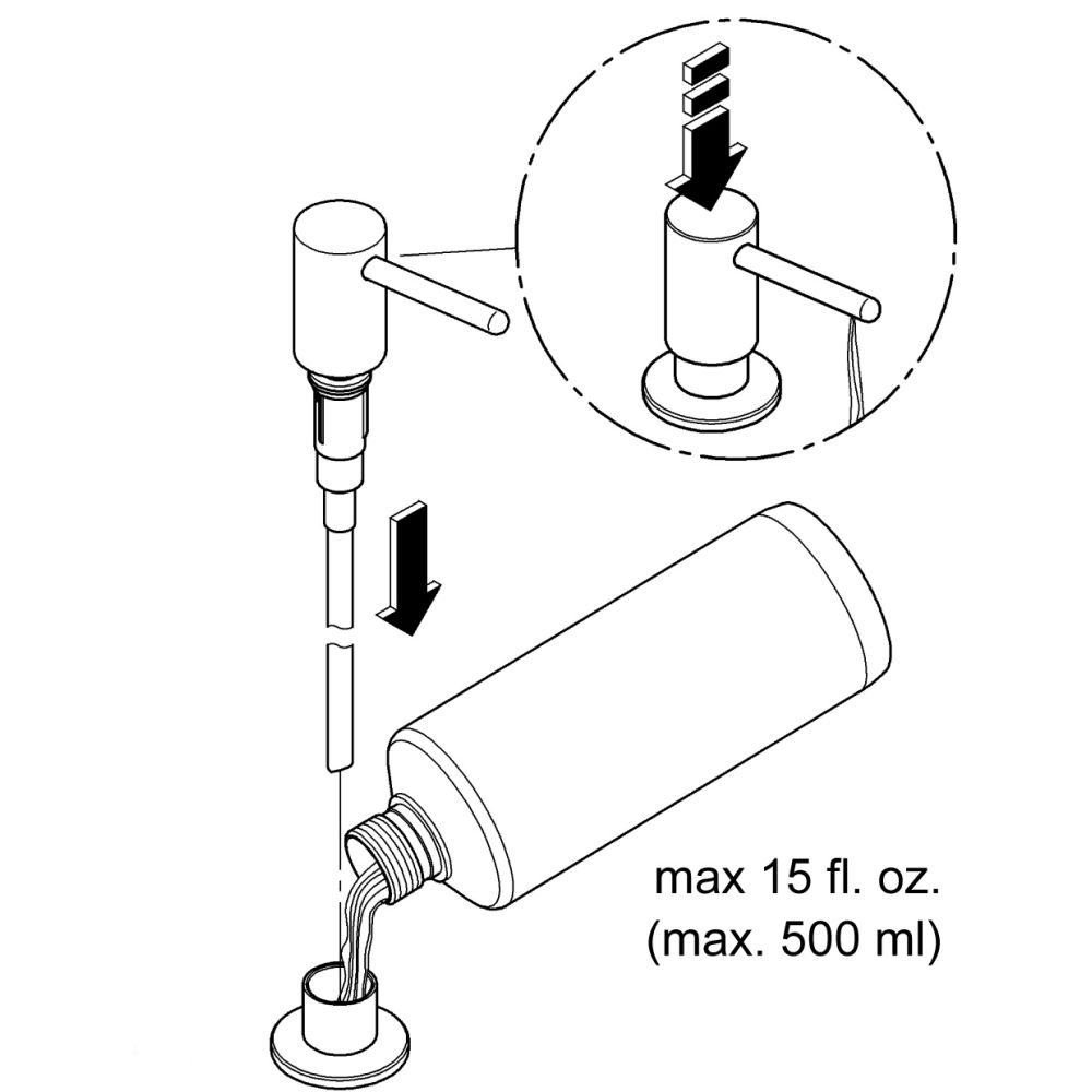 Дозатор жидкого мыла GROHE Contemporary, суперсталь, (40536DC0)