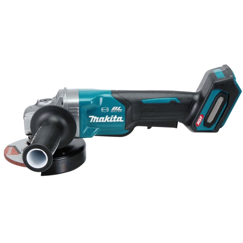 Аккумуляторная угловая шлифмашина Makita GA013GU201, 40 В, 125 мм, 8500 об/мин, с 2 АКБ 4 Ач и ЗУ, в кейсе MakPac