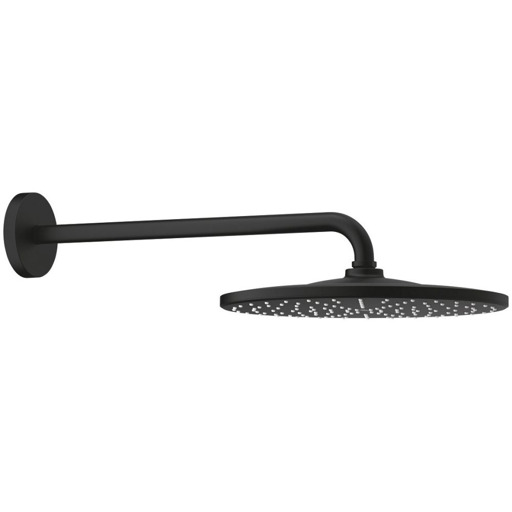 Верхний душ GROHE Rainshower Mono 310, 9,5 л/мин, 1 режим, 422 мм, фантомный черный (22121KF0)