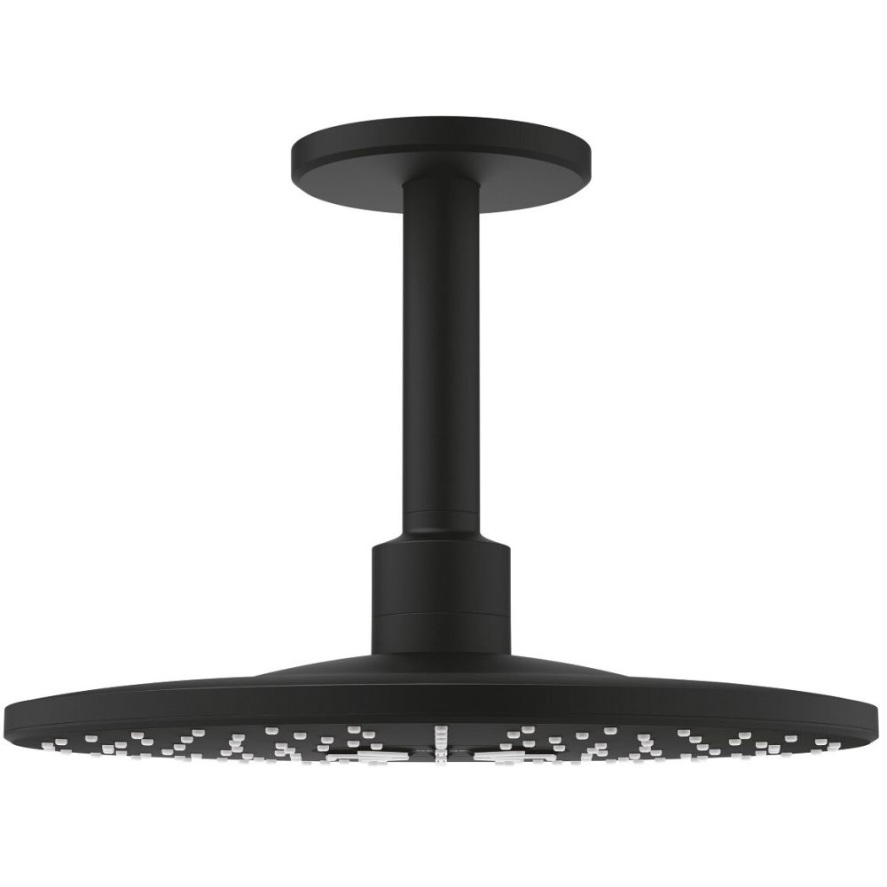 Комплект из верхнего душа и кронштейна GROHE Rainshower 310 SmartActive, фантомный черный (22124KF0)