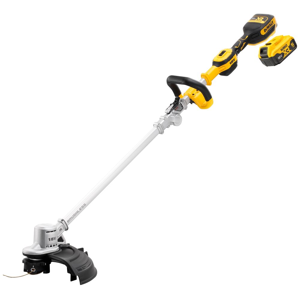 Аккумуляторный триммер DEWALT DCMST561P1, 18 В, 6000 об/мин, с АКБ 5 Ач и ЗУ (DCMST561P1N-QW)