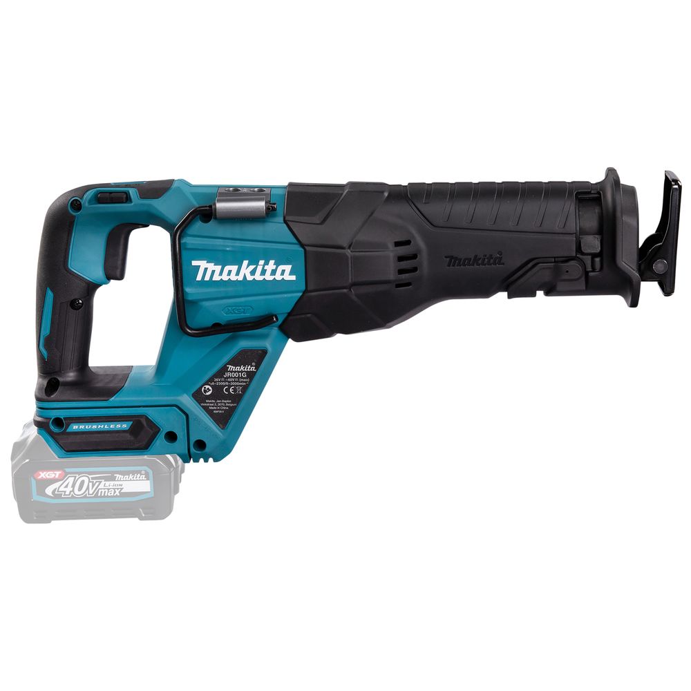 Аккумуляторная сабельная пила Makita JR001GZ, 40 В, 3000 ход/мин, 32 мм, без АКБ и ЗУ