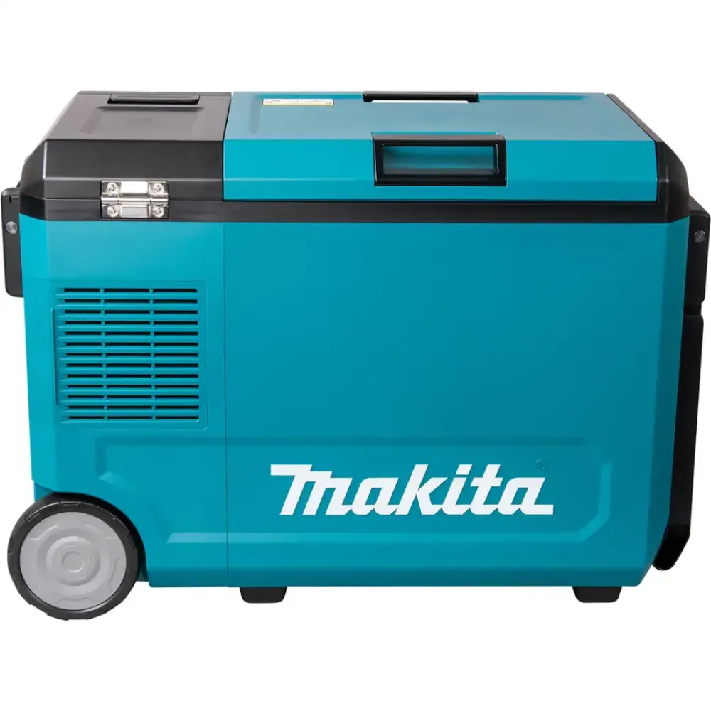 Аккумуляторный холодильник Makita CW004GZ, с функцией подогрева и возможностью работы от сети, 18/40 В, 29 л, без АКБ и ЗУ