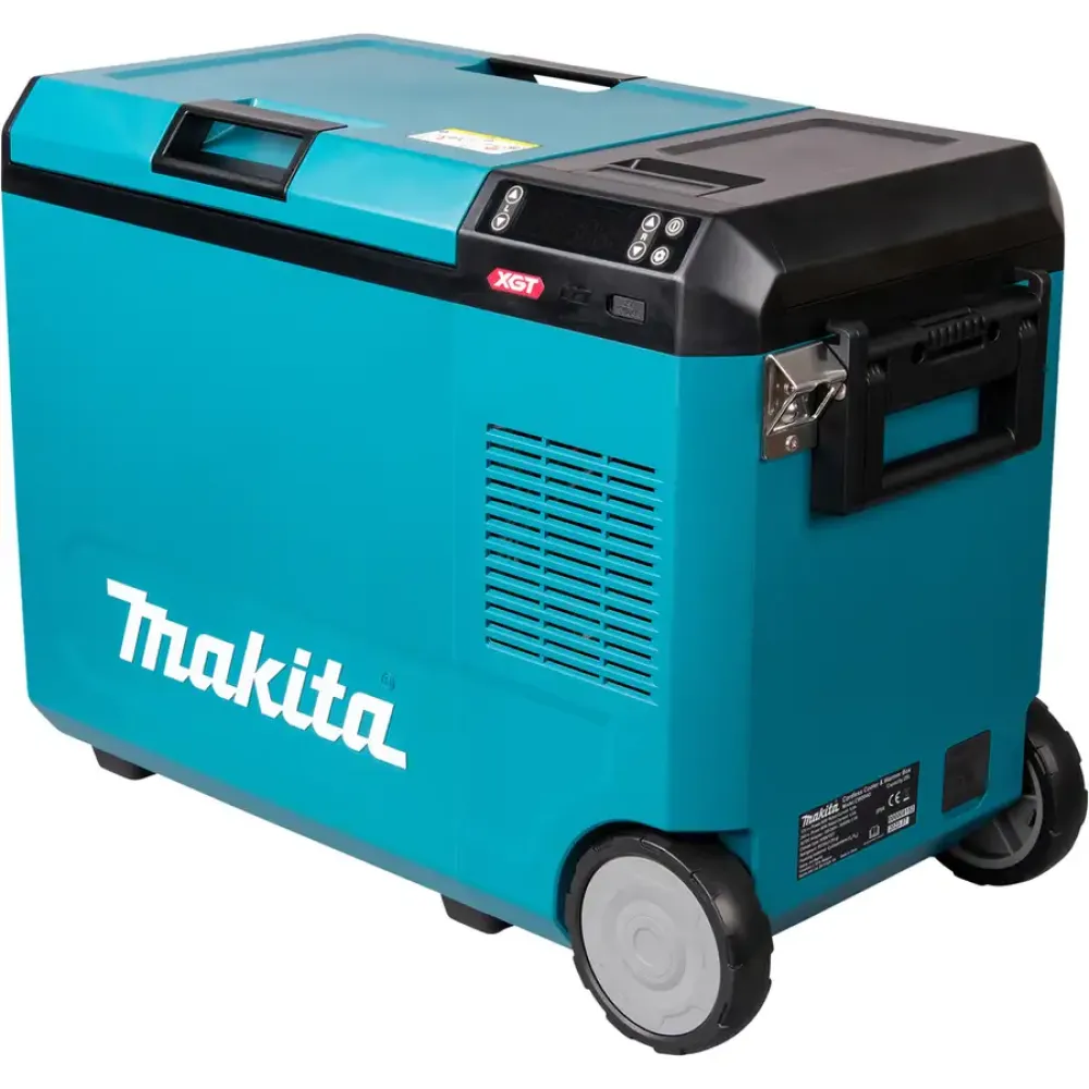 Аккумуляторный холодильник Makita CW004GZ, с функцией подогрева и возможностью работы от сети, 18/40 В, 29 л, без АКБ и ЗУ