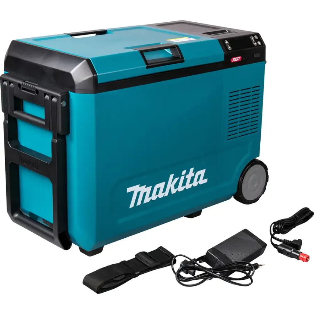 Аккумуляторный холодильник Makita CW004GZ, с функцией подогрева и возможностью работы от сети, 18/40 В, 29 л, без АКБ и ЗУ