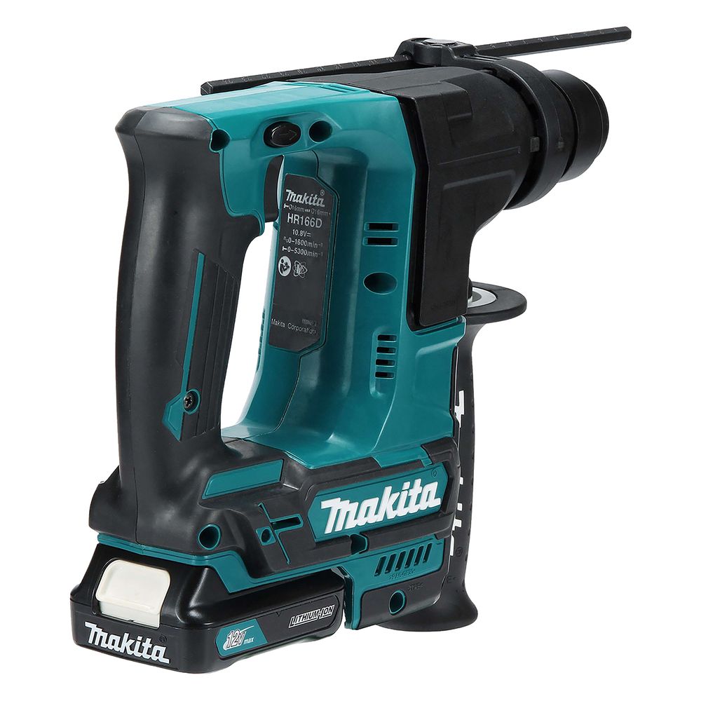 Аккумуляторный перфоратор Makita SDS-PLUS, 10.8В, 16 мм, 1,1 Дж, без АКБ и З/У, HR166DZ