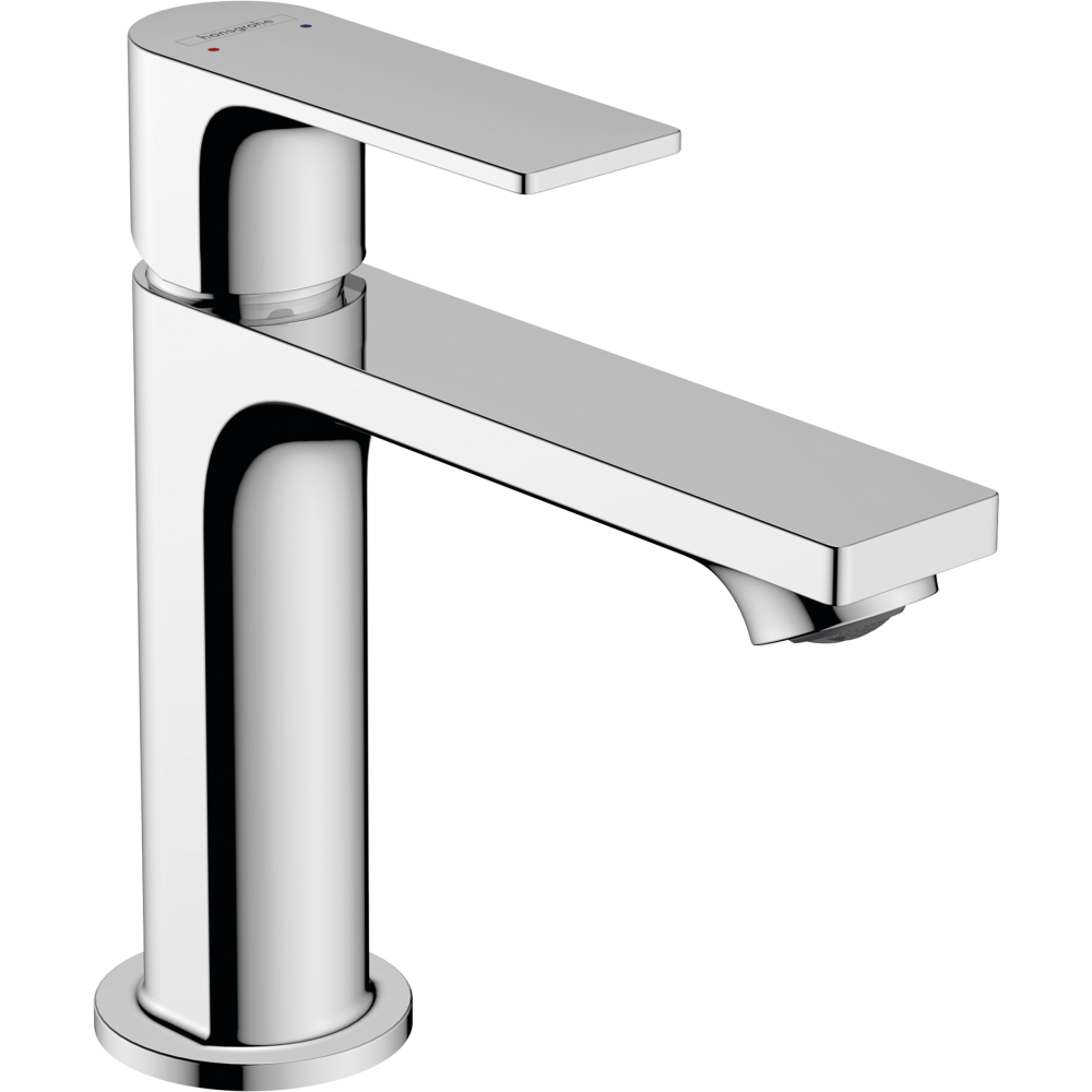 Смеситель для раковины hansgrohe Rebris E 110, со сливным гарнитуром 72557000, хром