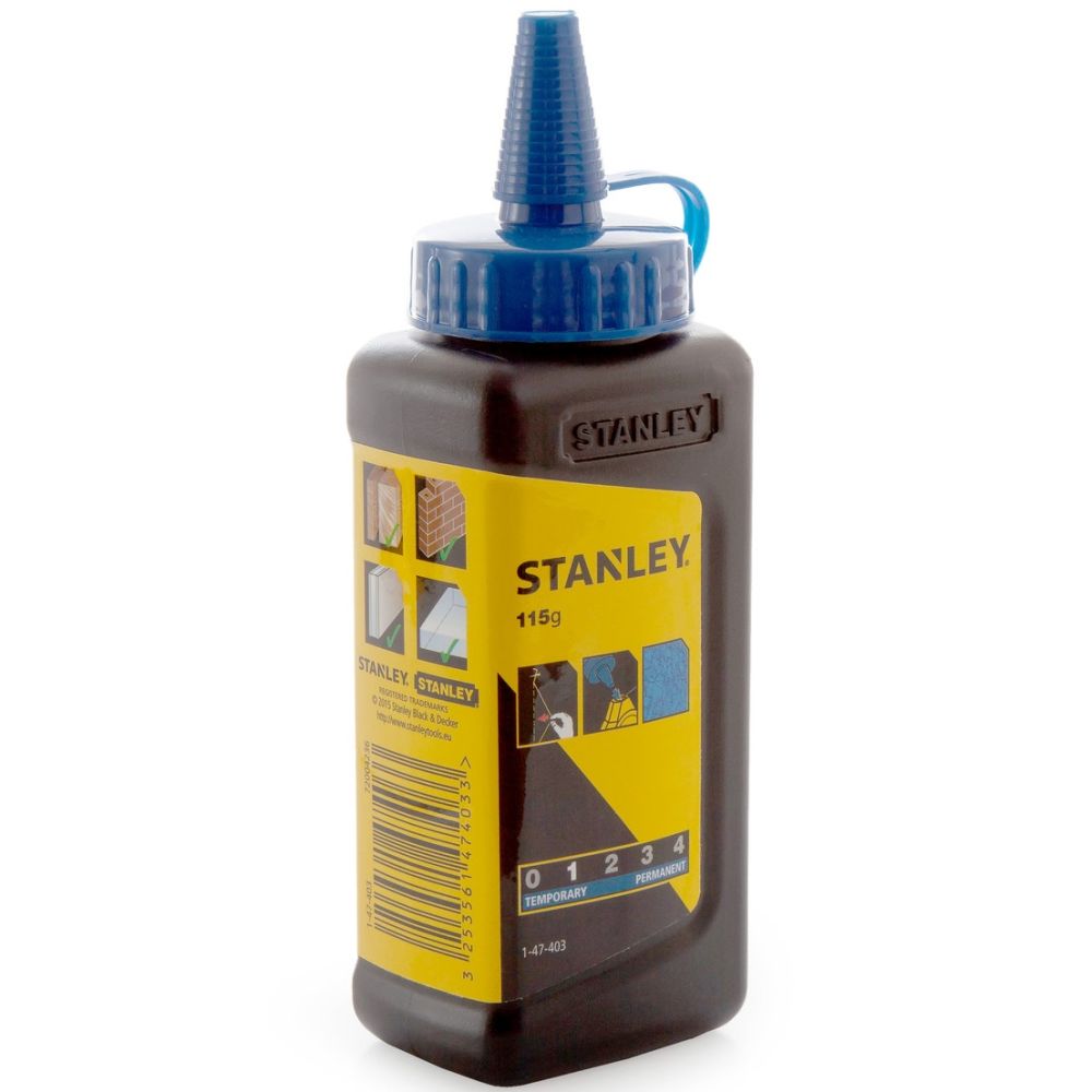 Порошковый мел для разметки STANLEY 1-47-403, синий, 115 г