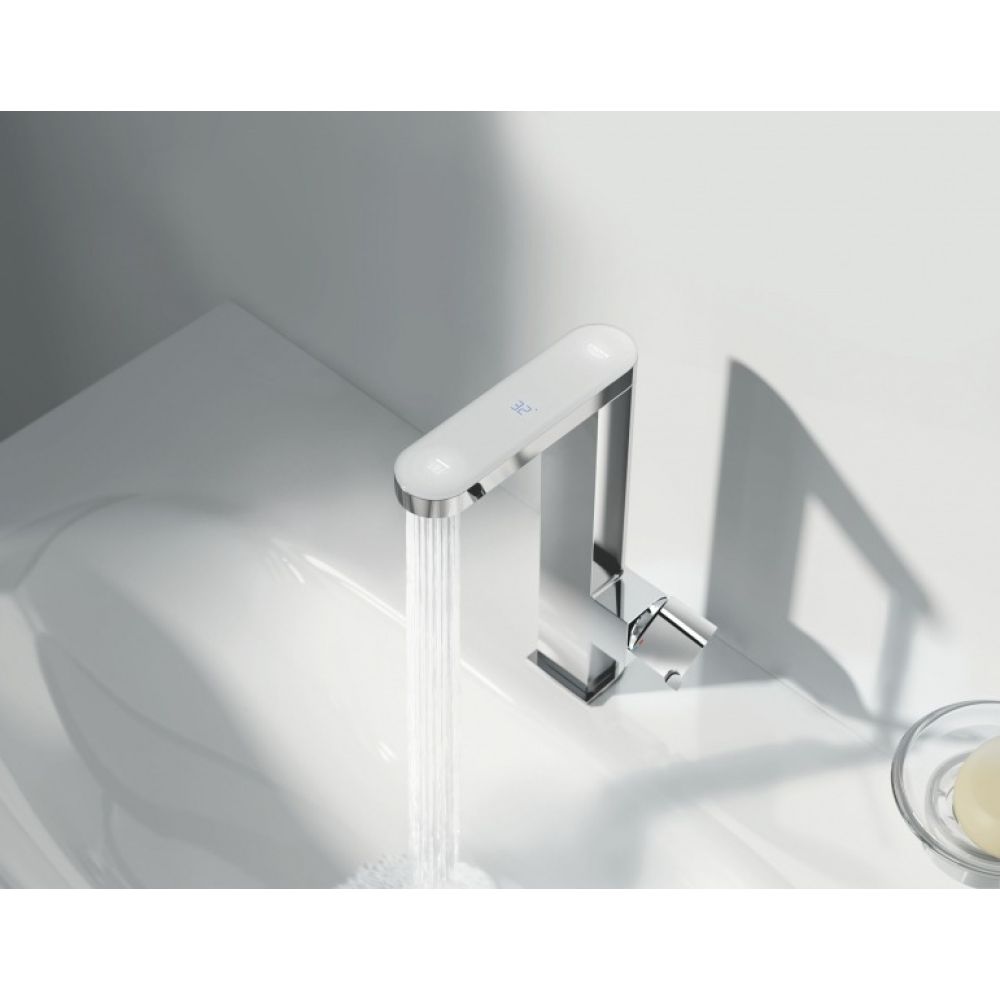 Смеситель для раковины GROHE Plus Digital с индикатором температуры, L-size, хром (23959003)