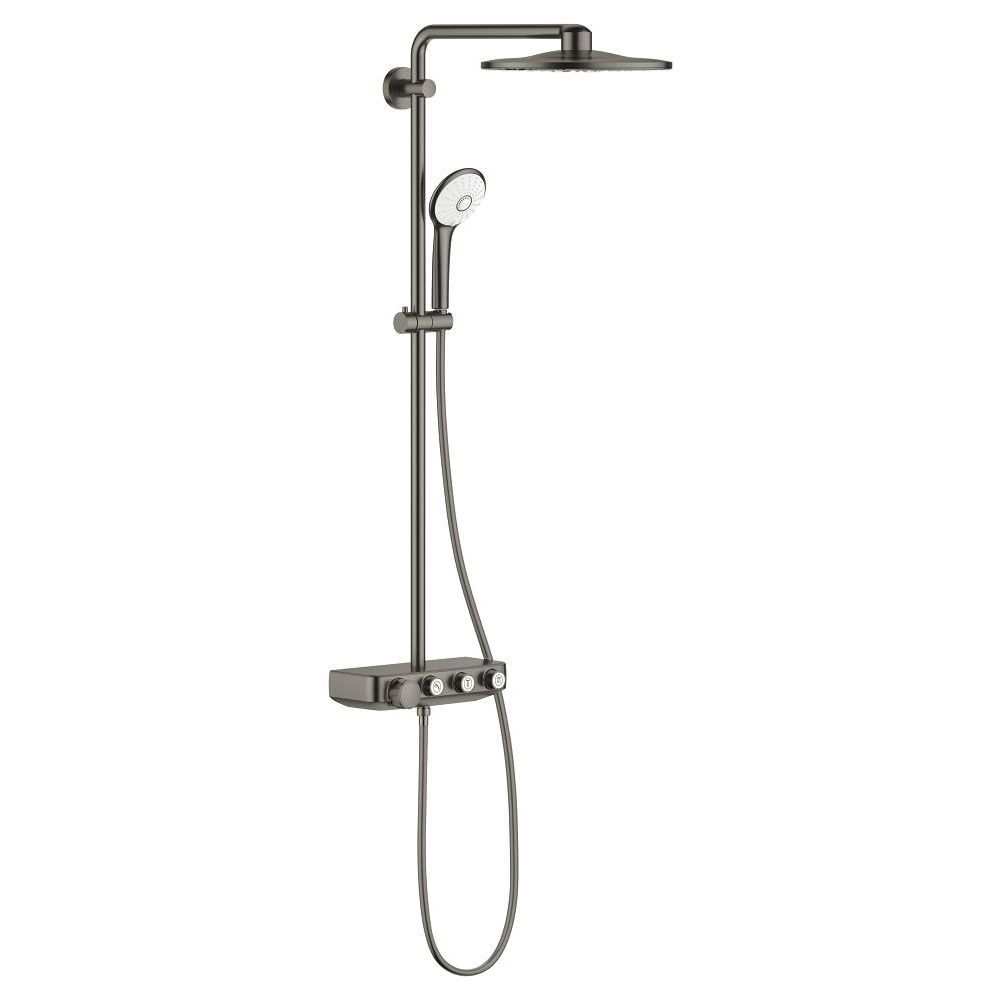 Душевая система GROHE Euphoria SmartControl System 310 Duo с термостатом для душа, темный графит матовый (26507AL0)