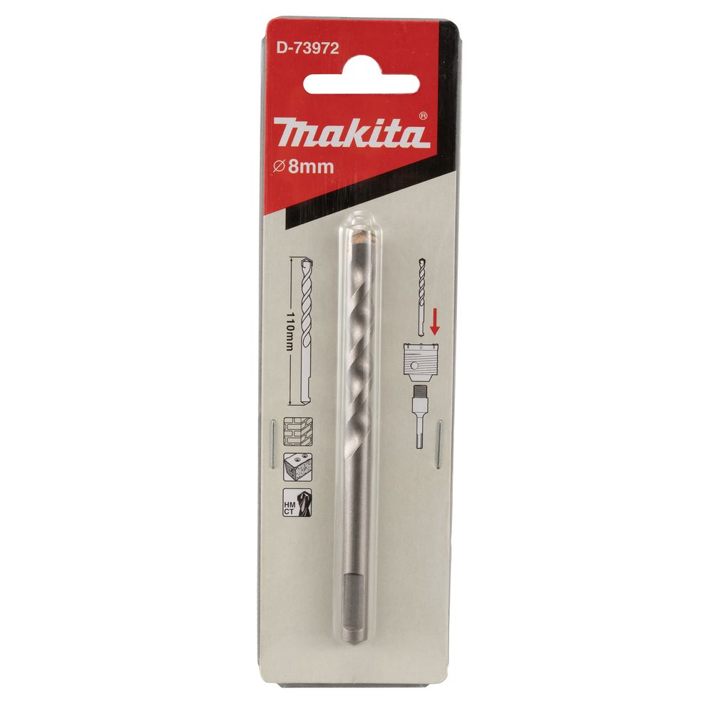 Центрирующее сверло Makita 8х110 мм, для коронок по бетону, D-73972