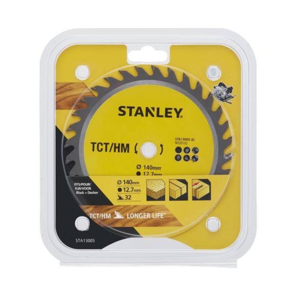 Пильный диск STANLEY STA13005, 140 х 12,7мм, 32 зуба