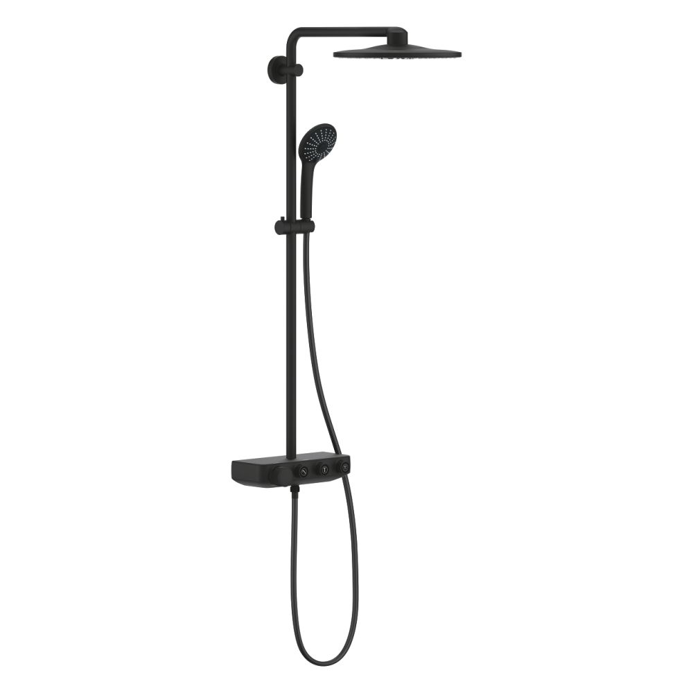 Душевая система GROHE Euphoria SmartControl System 310 Duo с термостатом для душа, фантомный черный (22120KF0)