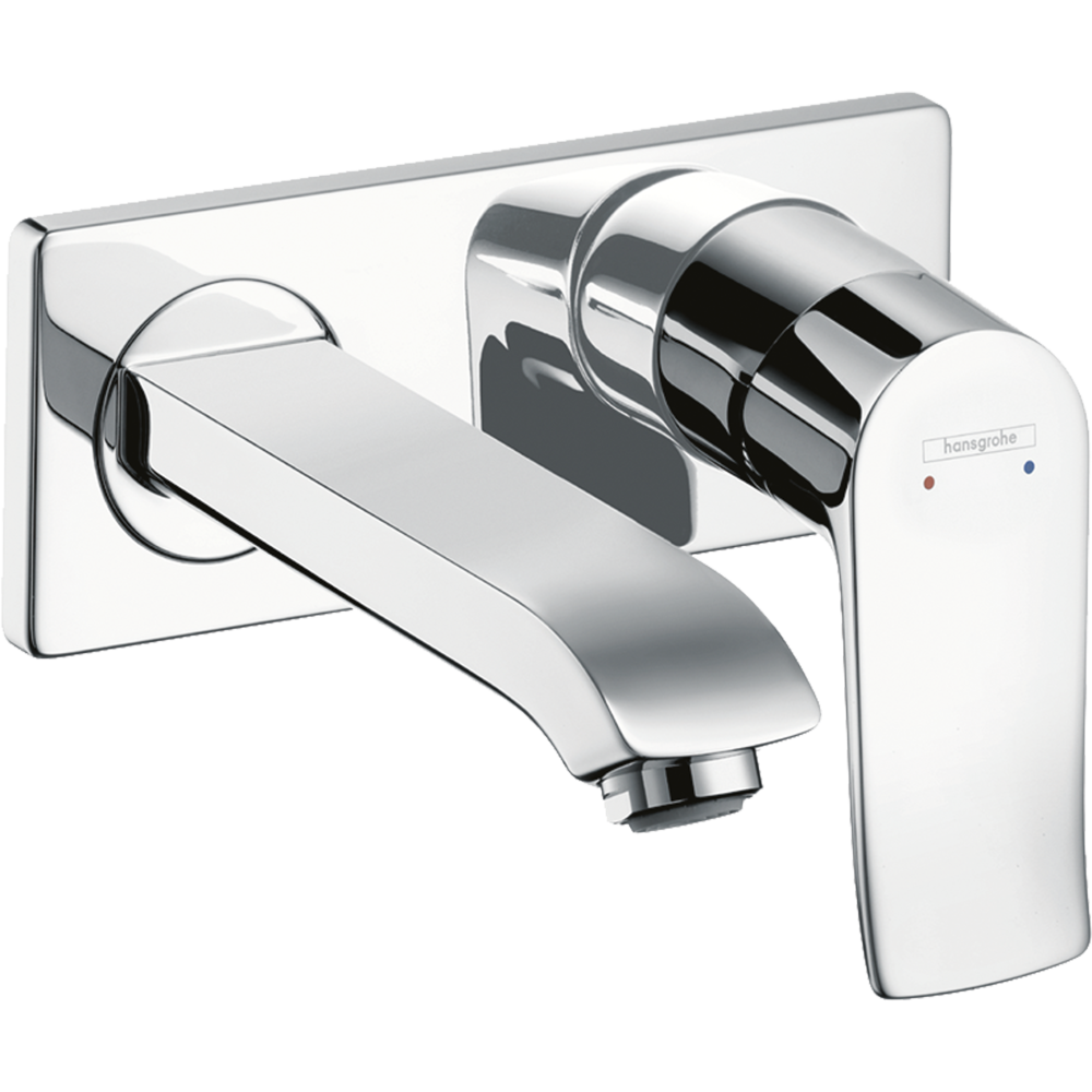 Внешняя часть смесителя для раковины hansgrohe Metris скрытого монтажа, настенный 31085000, хром