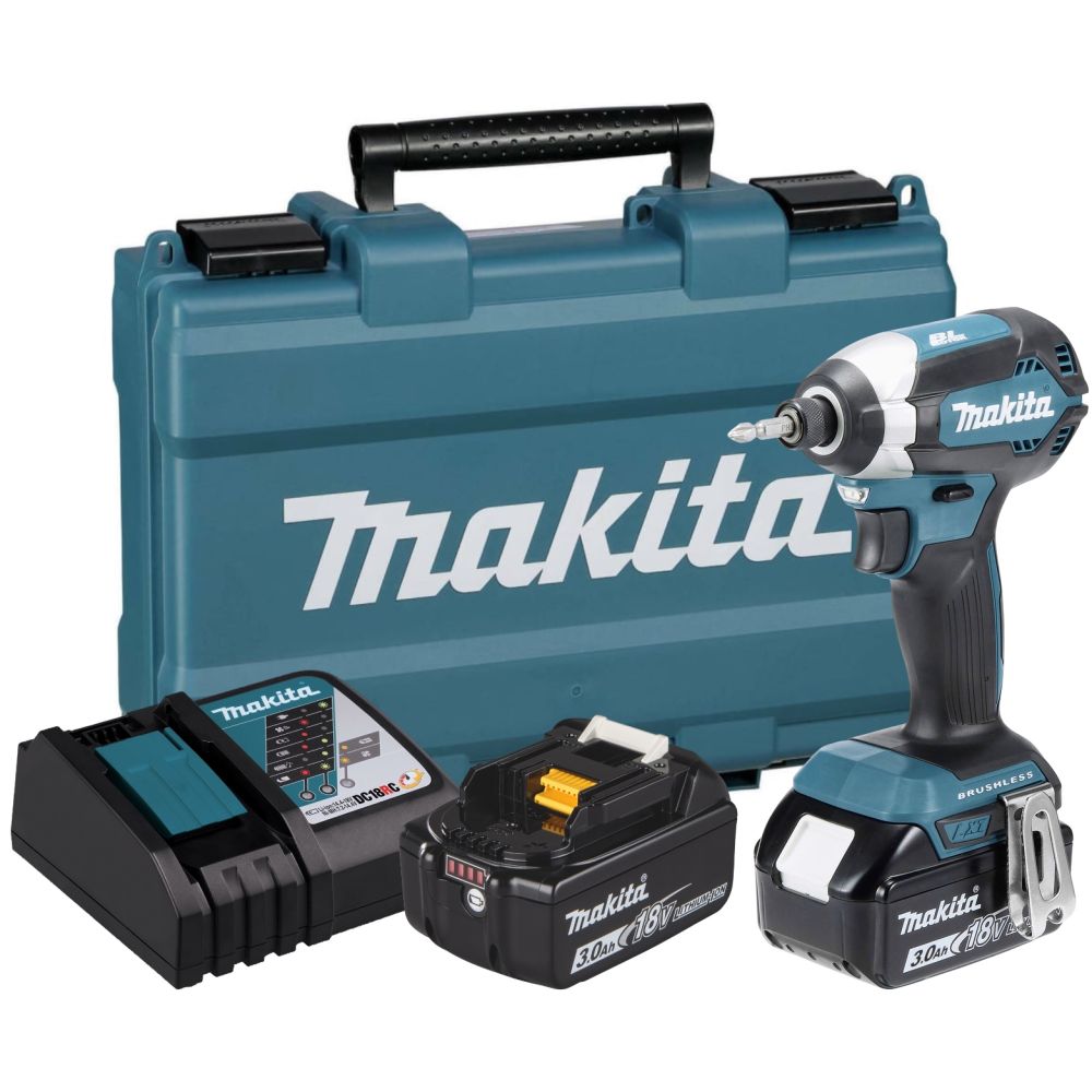 Аккумуляторный шуруповерт Makita DTD153RFE, 18 В, 170 Нм, 3600 уд/мин, с 2 АКБ 3 Ач и ЗУ, в кейсе