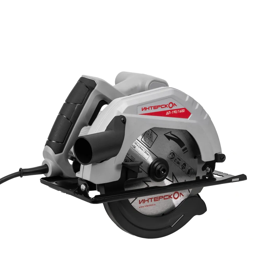 Пила дисковая ИНТЕРСКОЛ ДП-190/1600, 1600 Вт, 190 мм, 5000 об/мин (681.0.0.00)