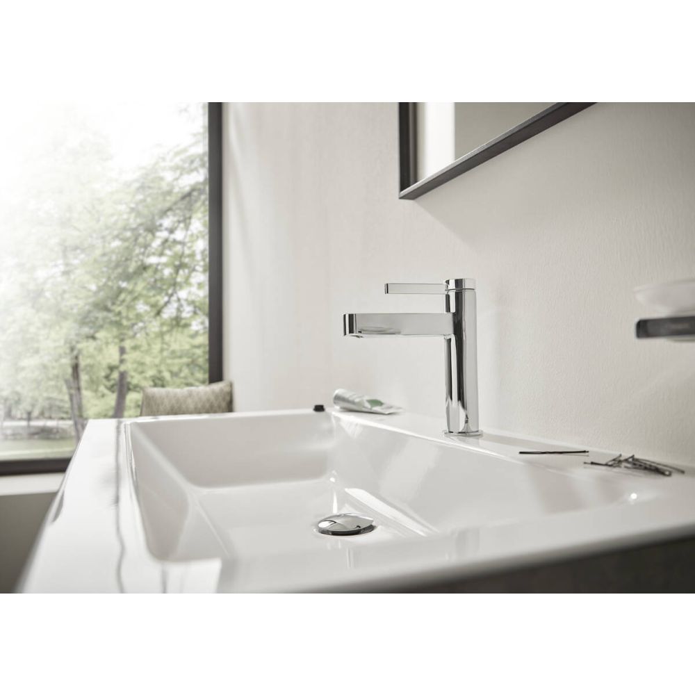 Смеситель для раковины hansgrohe Finoris 110 CoolStart, со сливным клапаном Push-Open 76024000, хром