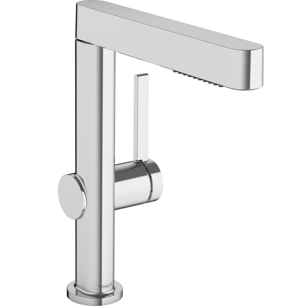 Смеситель для раковины hansgrohe Finoris 230, с вытяжным душем 2jet, со сливным клапаном Push-Open 76063000, хром