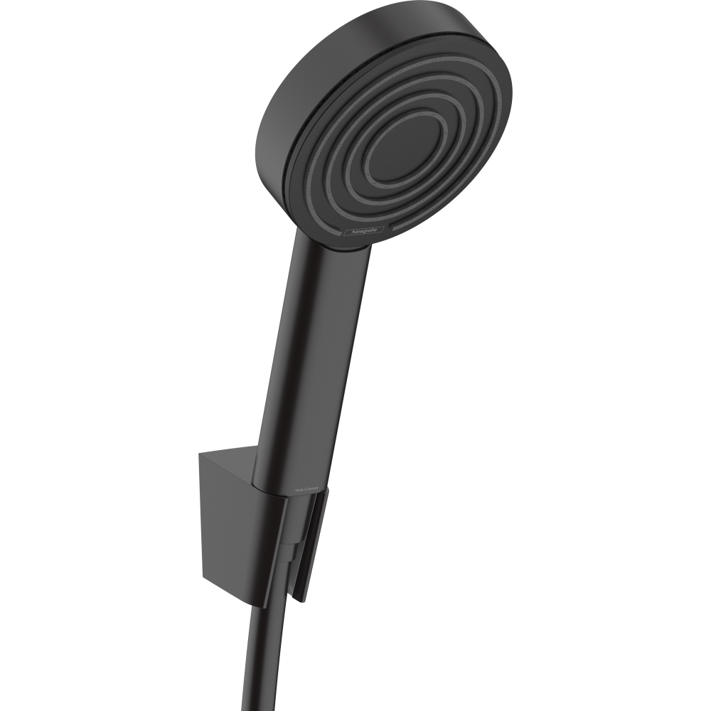 Душевой набор hansgrohe Pulsify S 105 1jet с держателем и шлангом 125 см 24301670, матовый черный