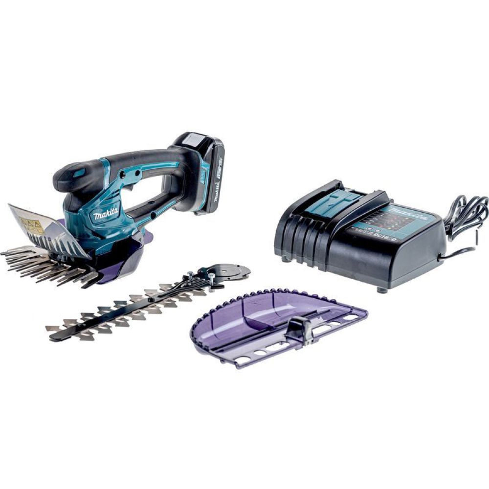 Аккумуляторные садовые ножницы Makita DUM604SYX, 18 В, 20 см, 2500 ход/мин, с АКБ 1.5 Ач и ЗУ