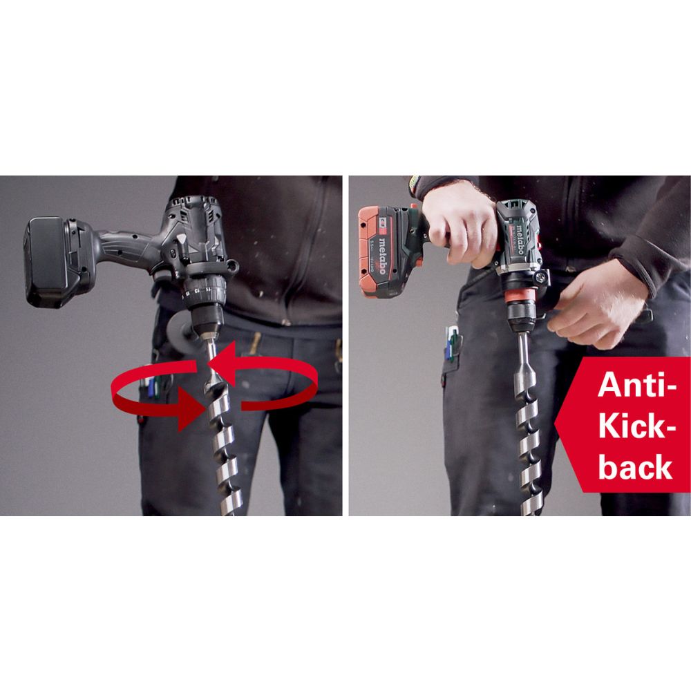 Ударная дрель-шуруповерт Metabo SB 18 LTX BL I, 18 В, 2000 об/мин, 38000 уд/мин, с 2 АКБ 5.2 Ач и ЗУ в кейсе metaBOX (602360650)