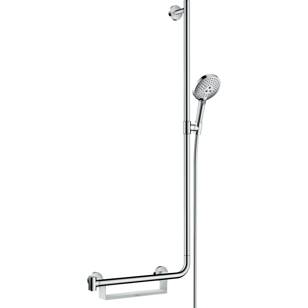 Душевой гарнитур hansgrohe Raindance Select S 120 3jet со штангой 110 см, правосторонний 26326000, хром