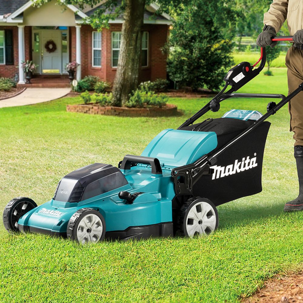 Аккумуляторная газонокосилка Makita LXT 2x18 В, 48 см, 62 л, без АКБ и ЗУ, DLM480Z