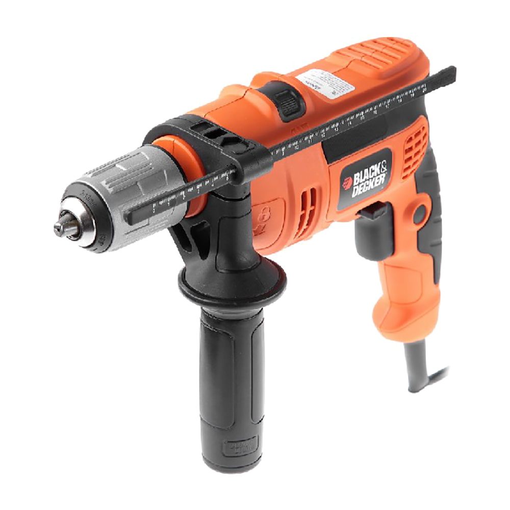 Ударная дрель BLACK+DECKER CD714CRES, 710 Вт