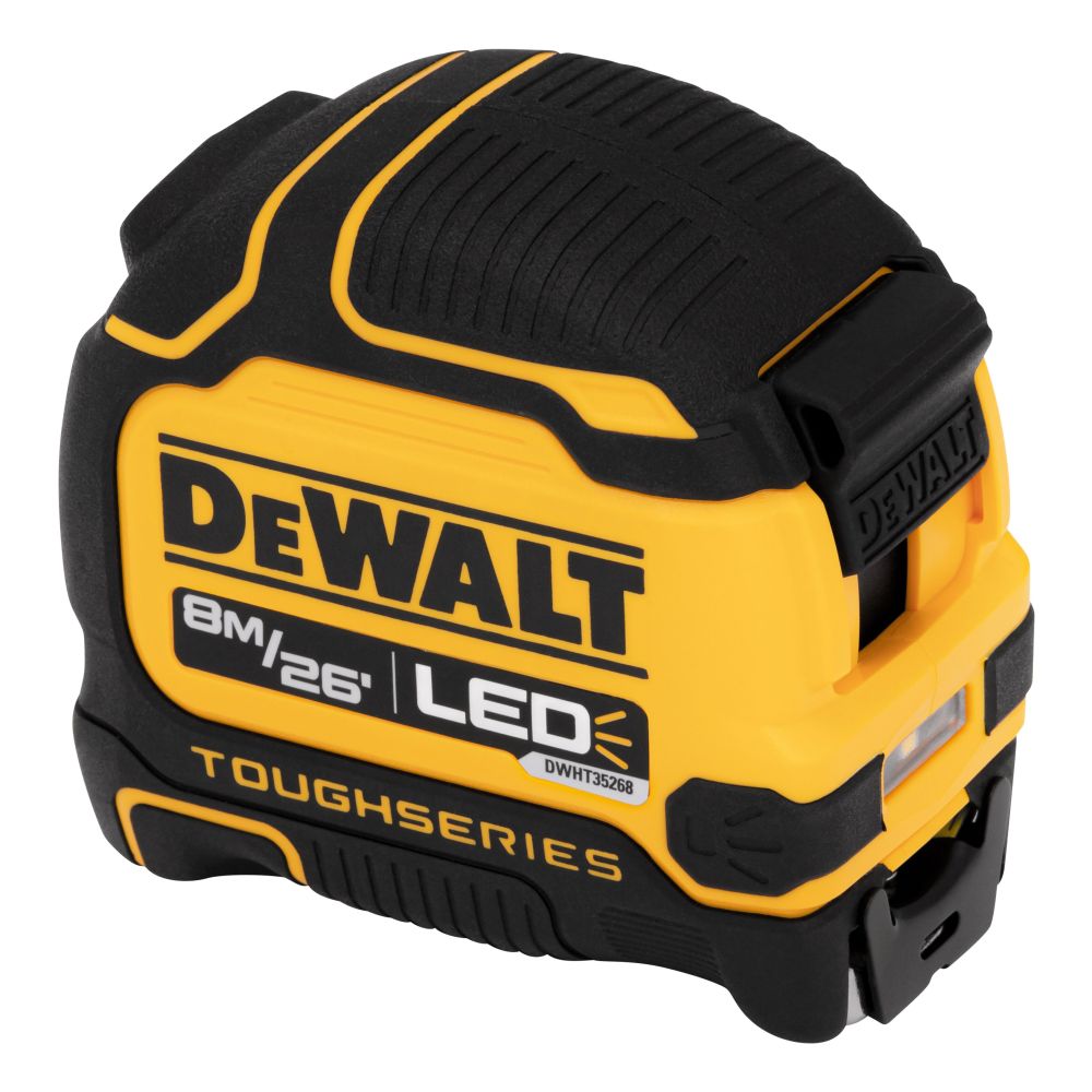 Рулетка DEWALT TOUGHSERIES DWHT35268, с подсветкой, 8 м (DWHT35268)