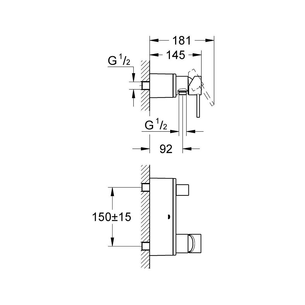 Смеситель для душа GROHE Allure, хром (32846000)