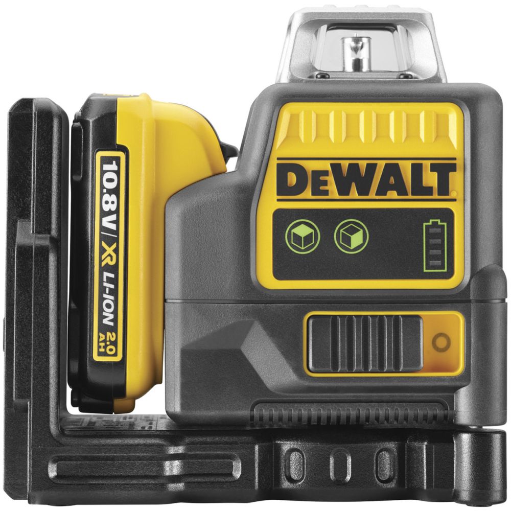 Самовыравнивающийся линейный ЗЕЛЕНЫЙ лазерный уровень DEWALT DCE0811D1G