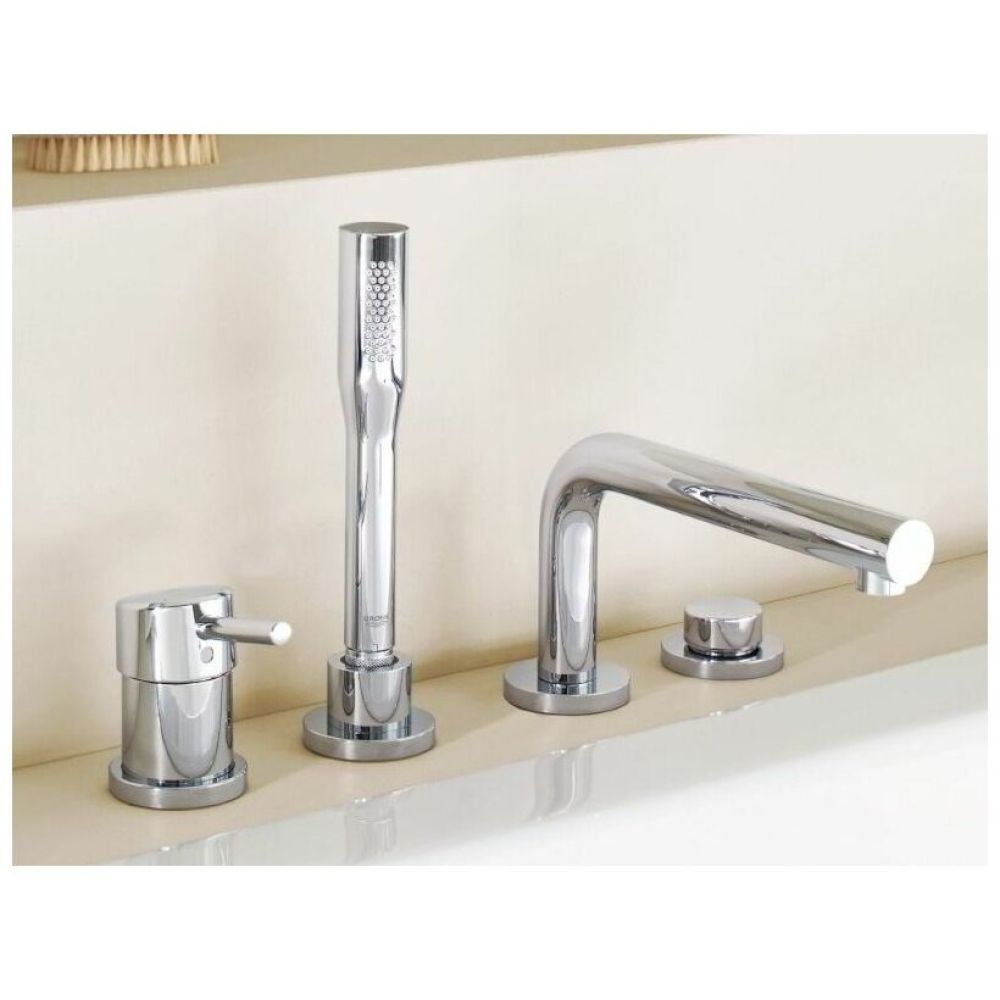 Смеситель для ванны GROHE Essence на 4 отверстия, на край ванны, хром (19578001)