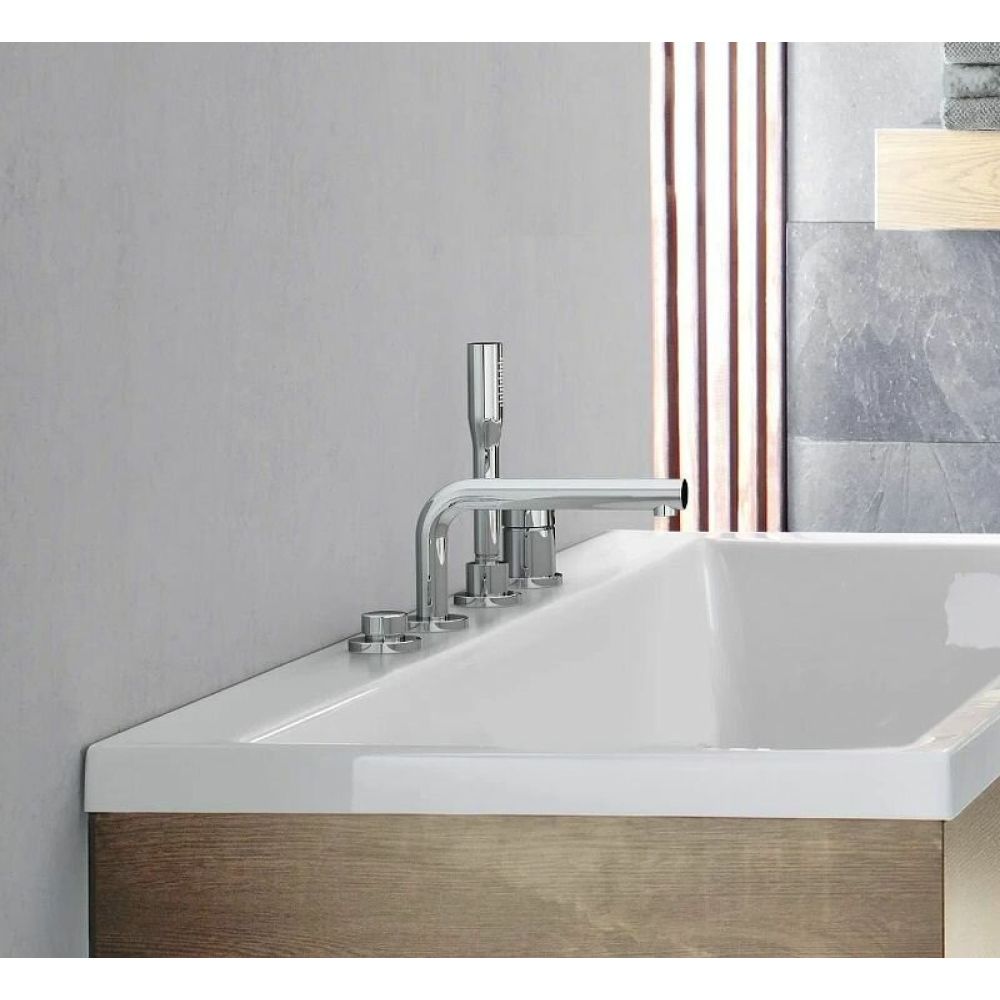 Смеситель для ванны GROHE Essence на 4 отверстия, на край ванны, хром (19578001)