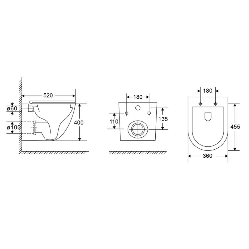 Комплект инсталляции GROHE Solido 38811KF0 с унитазом AQUAme AQM2014PRO и сиденьем с микролифтом, смыв Invisible (NW0305)