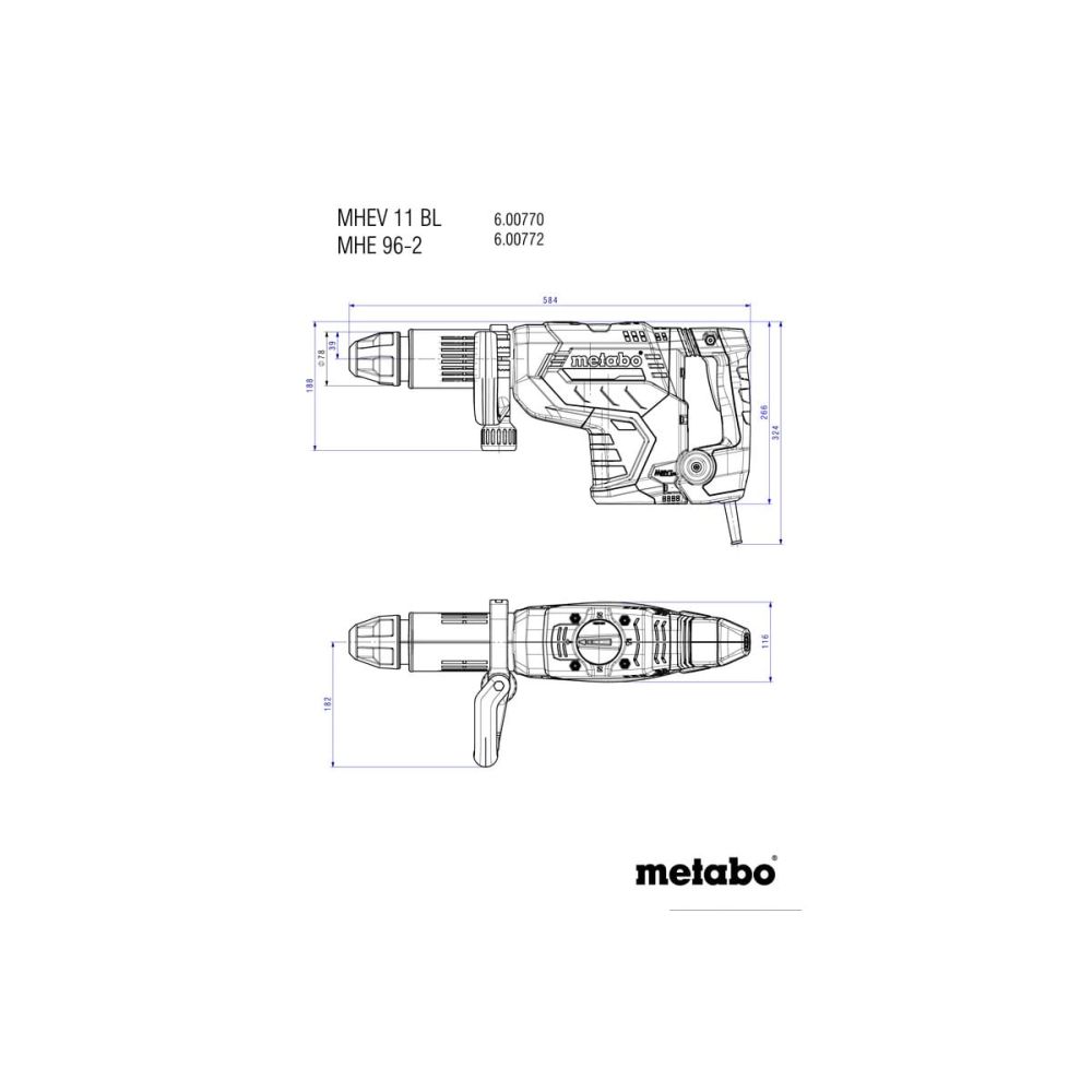 Отбойный молоток Metabo MHEV 11 BL, 600770500