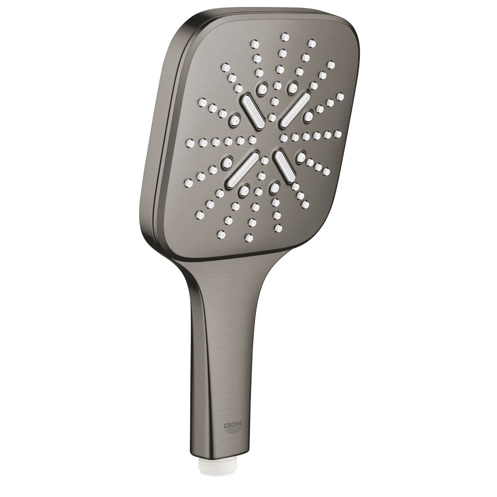 Ручной душ GROHE Rainshower SmartActive 130 Cube, 3 режима, темный графит матовый (26582AL0)