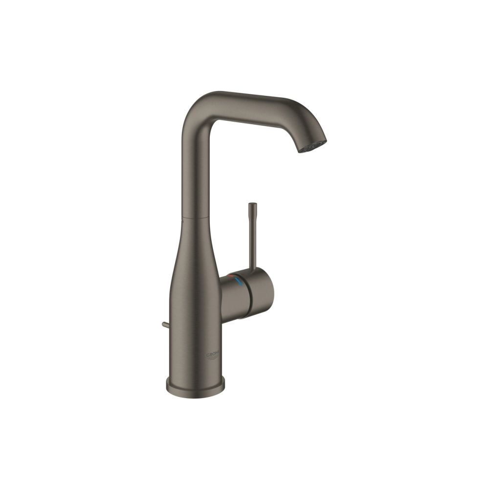 Смеситель для раковины GROHE Essence с донным клапаном, L-size, темный графит матовый (32628AL1)