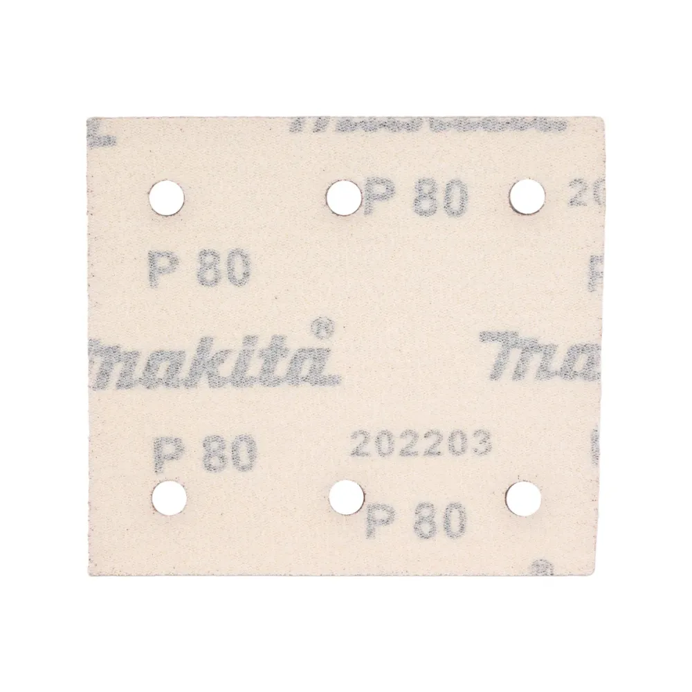 Бумага шлифовальная Makita на липучке 114х102 мм, A80 (D-58687)