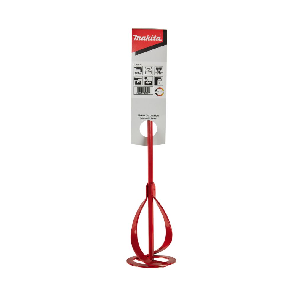 Спиральная мешалка Makita 80х400 мм (краска), P-02331