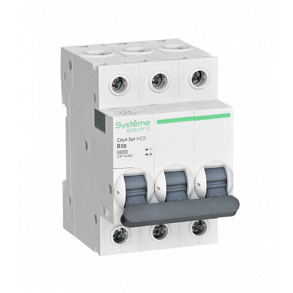 Автоматический выключатель Systeme Electric (Schneider Electric) City9 Set 3Р 50 A, тип B, 4.5 кА, C9F14350