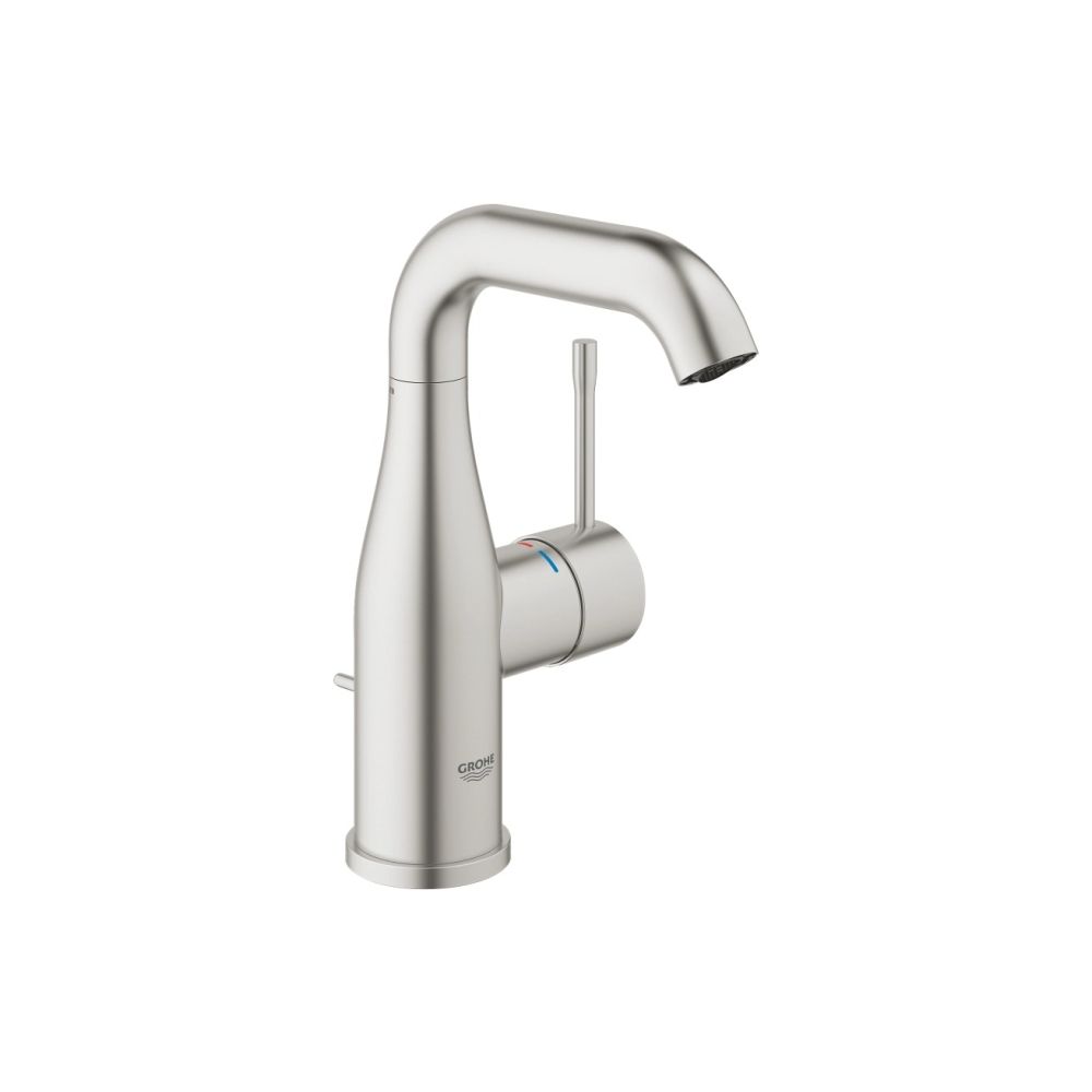 Смеситель для раковины GROHE Essence с донным клапаном, суперсталь (23462DC1)