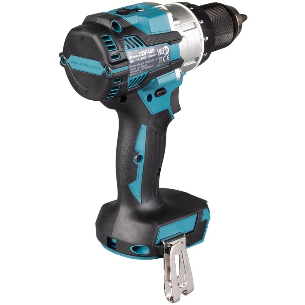 Аккумуляторная дрель-шуруповерт Makita DDF489Z, 18 В, 1800 об/мин, без АКБ и ЗУ