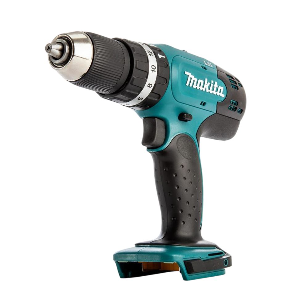 Аккумуляторная ударная дрель-шуруповерт Makita DHP453ZJ, 18 В, 1300 об/мин, 6000 уд/мин, без АКБ и ЗУ, в кейсе
