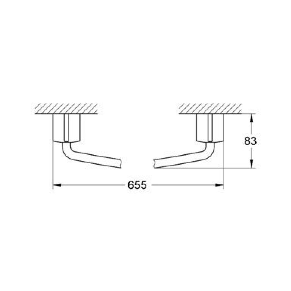 Держатель для полотенца GROHE Tenso 600 мм, хром (40292000)