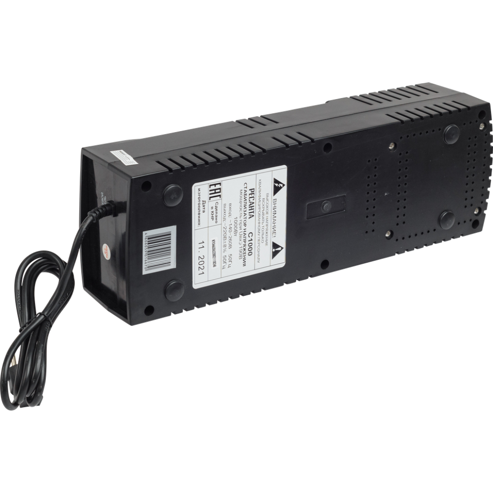 Стабилизатор напряжения Ресанта С1000, однофазный, 900 Вт, 63/6/32